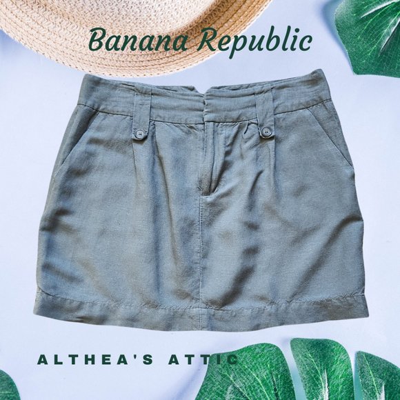 Banana Republic Linen Blend Mini Skirt - Picture 1 of 7